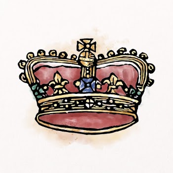 Royal crown watercolor clipart, vintage | Free PSD Illustration - rawpixel