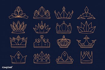 Royal crowns set | Free stock vector - 842774