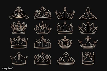 Royal crowns set | Free stock vector - 842802