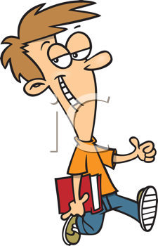 Royalty Free Clipart Image of a Confident Student #395052 ...