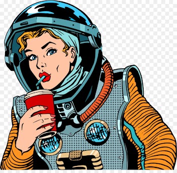 Royalty-free Drink Pop art - astronauts 