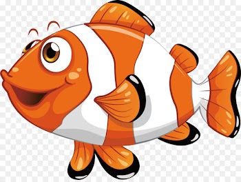 Royalty-free Fish Clip art - Striped clown fish 
