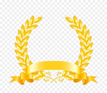 Royalty-free Stock photography Award Laurel wreath - Cartoon yellow wheat pattern 