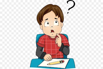 Royalty-free Stock photography Clip art - A thinking boy 