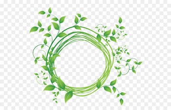 Royalty-free Stock photography - Green leaf round frame vector diagram 