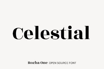 Rozha One open source font | Free Font Add-on - rawpixel