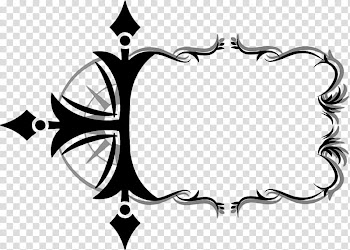 RPG Map Elements , black frame transparent background PNG clipart