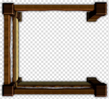 RPG Map Elements , brown wooden frame transparent background PNG clipart