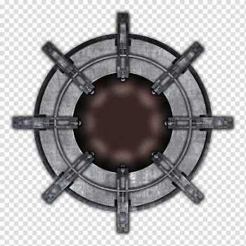 RPG Map Elements , round black frame art transparent background PNG clipart