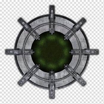 RPG Map Elements , round gray LED frame transparent background PNG clipart