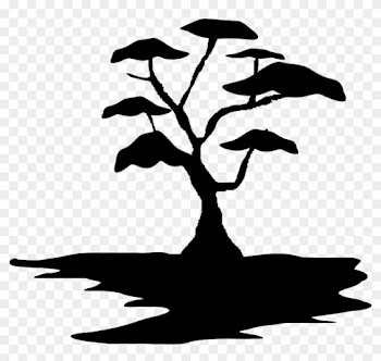 Rpg Map Symbols - African Tree Silhouette