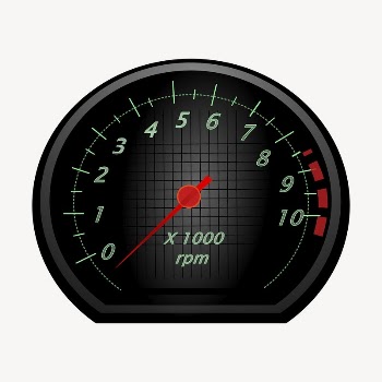 RPM gauge clipart, illustration vector. | Free Vector - rawpixel