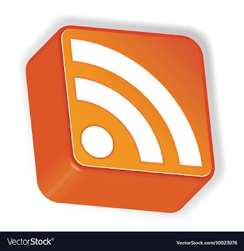 Rss 3d icon vector image
