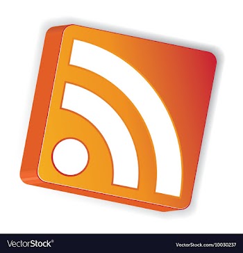 Rss 3d icon vector image