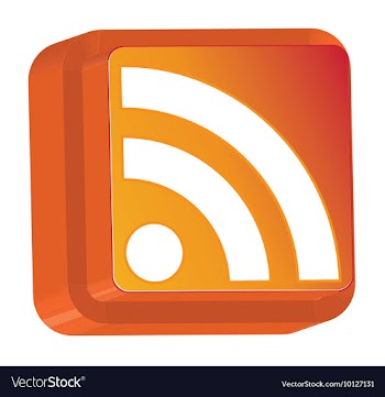 Rss 3d icon vector image
