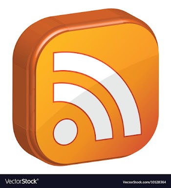 Rss 3d icon vector image