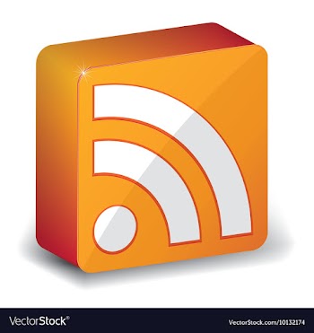 Rss 3d icon vector image