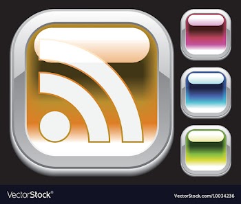 Rss icon vector image
