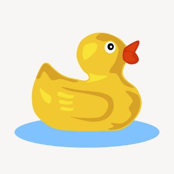 Rubber duck clipart, illustration vector. | Free Vector - rawpixel