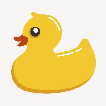 Rubber duck clipart, illustration vector. | Free Vector - rawpixel