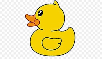 Rubber Duck Poster Cartoon - Cute little cartoon duck 