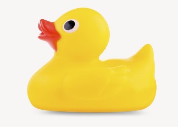 Rubber duck sticker, object image | Free PSD - rawpixel