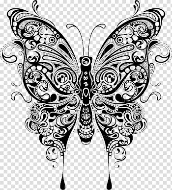 Rubber stamp Butterfly Postage Stamps Craft Henna, abstract butterfly transparent background PNG clipart