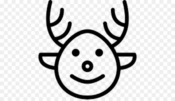Rubber stamp Reindeer Snout Postage Stamps Christmas - long deer 