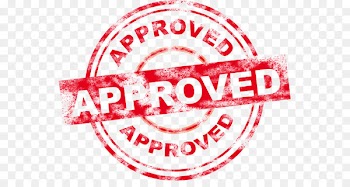 Rubber stamp Seal - approved stamp 