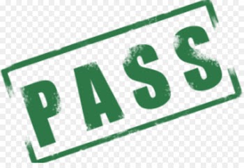 Rubber stamp Test Royalty-free - Pass 