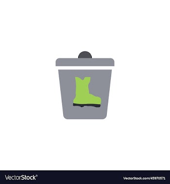 rubber trash creative icon from recycling icons