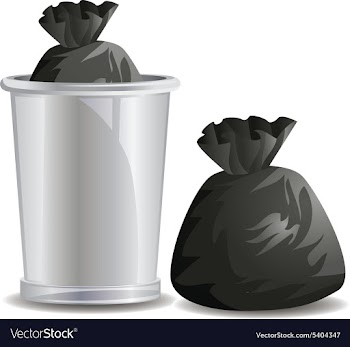Rubbish bags vector image