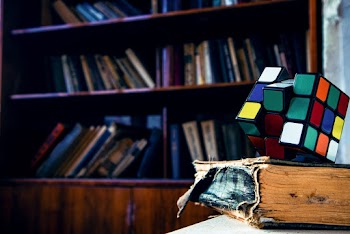 Rubik's Cube on Book