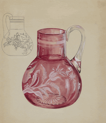 Ruby Pitcher (ca.1936) by Ralph | Free Photo - rawpixel