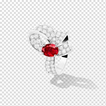 Ruby Ring Diamond Van Cleef & Arpels Jewellery, Van Cleef & Arpels diamond ring transparent background PNG clipart
