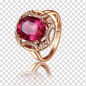 Ruby Ring Jewellery, Colored gemstone rings transparent background PNG clipart