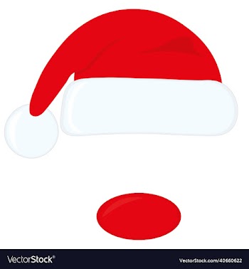 rudolph abstract picture with red hat and nose