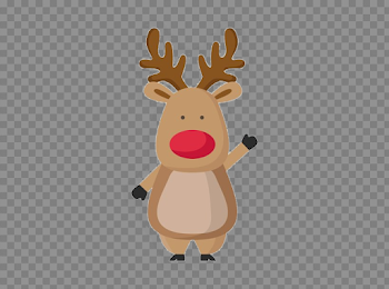 Rudolph Christmas PNG Transparent Image