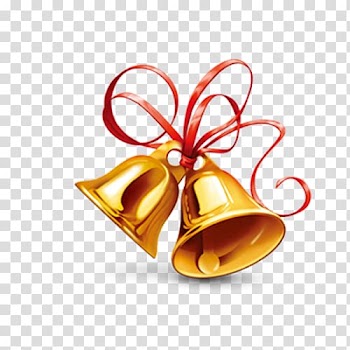 Rudolph Christmas Santa Claus Bell , Christmas bells transparent background PNG clipart