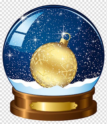 Rudolph Christmas tree Snow globe , Free Christmas crystal ball to pull the material transparent background PNG clipart