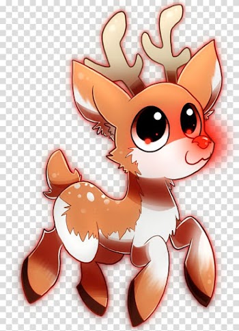 Rudolph Reindeer Santa Claus Christmas, nose transparent background PNG clipart
