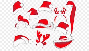 Rudolph Santa Claus Christmas Clip art - Christmas Hats PNG Clipart Picture 