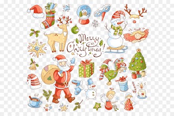 Rudolph Santa Claus Christmas Reindeer Gift - Free Christmas pull material 