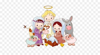 Rudolph Santa Claus Nativity scene Drawing Christmas - nativity 