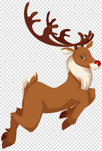 Rudolph Santa Claus Reindeer , Christmas Rudolph transparent background PNG clipart