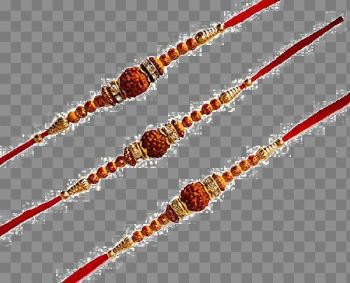 Rudraksha Beads Rakhi PNG Download Image