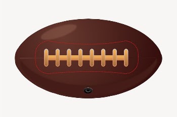 Rugby ball clipart, illustration vector. | Free Vector - rawpixel
