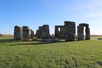 Ruins of Temple Against Clear Blue Sky