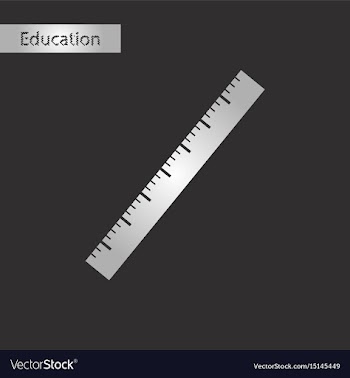 Ruler black and white style icon vector image