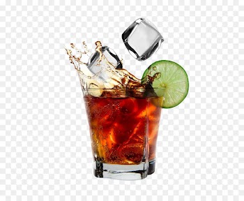 Rum and Coke Coca-Cola Cocktail - drink 